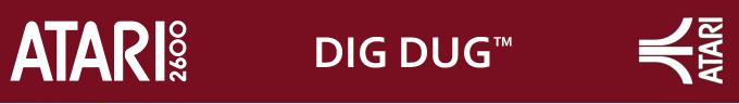 Dig Dug logo for Atari 2600